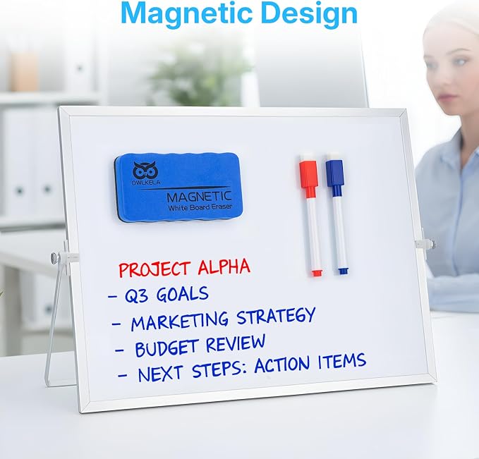 OWLKELA 20 Pcs Colorful Magnetic Erasable Markers - Image 4