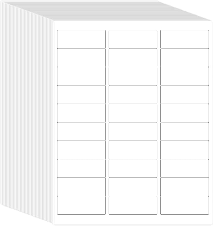 L LIKED Printable Address Labels, 000 Labels, 30 per Sheet, Mailing Labels by LLIKED