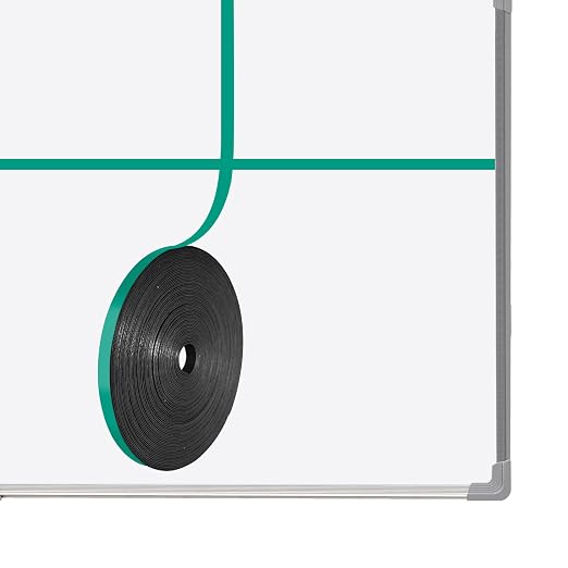 CHUNNIAO Green Magnetic Tape for Whiteboard in Classsroom&Office, Fine Line - Image 8