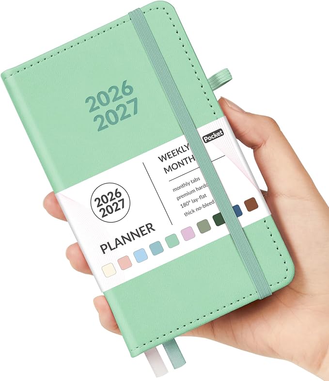 Forvencer Pocket Planner 2026-2027, Weekly Monthly Planners by Forvencer
