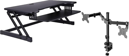 Rocelco 37.5" Deluxe Height Adjustable Standing Desk Converter by Rocelco