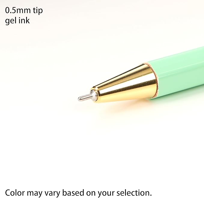 MARK'STYLE Time For Paper – Retro styling Ballpoint Pen, 0.5mm Black Gel Ink, For Office, School, and Journaling | Made in Japan, Refill Included (Navy)