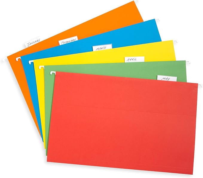 50 Legal Hanging File Folders, 50 Reinforced Hang Folders, Designed - Image 6