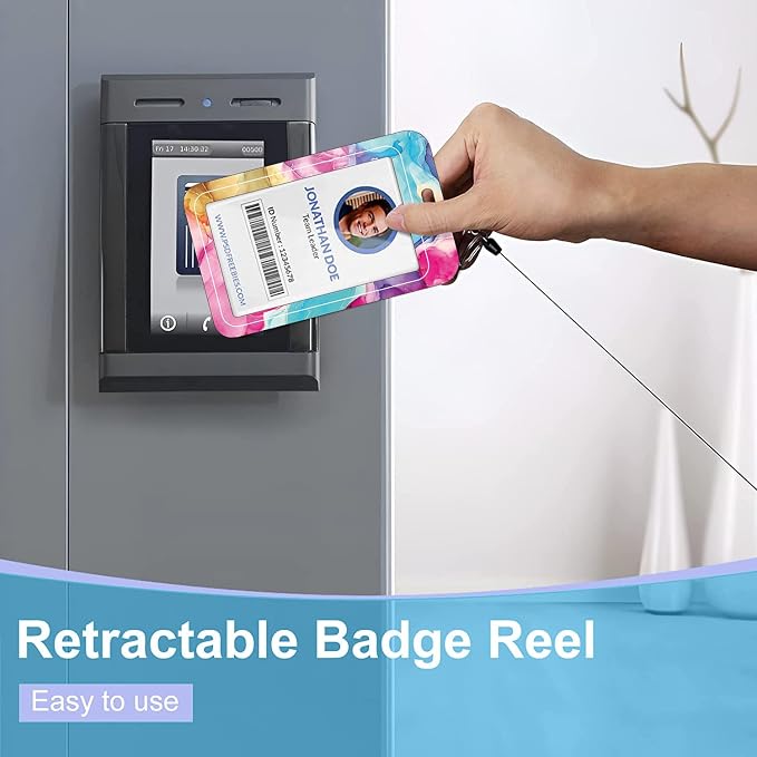 Badge Lanyard, Retractable Badge Holder - Image 4