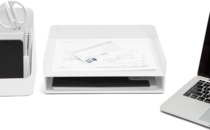 Poppin Stackable Landscape Letter Tray - Image 4