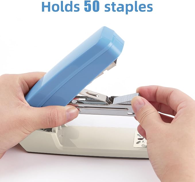 Deli/EZWORK Swing-Arm Swivel Stapler, 25 Sheets Capacity, 360 Degree Rotate - Image 5