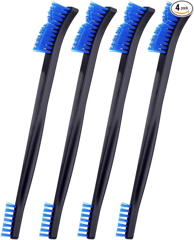 4 Pcs Small Cleaning Brush, Double-Ended Nylon Brush, Jewelry Cleaning Brushes by Unknown