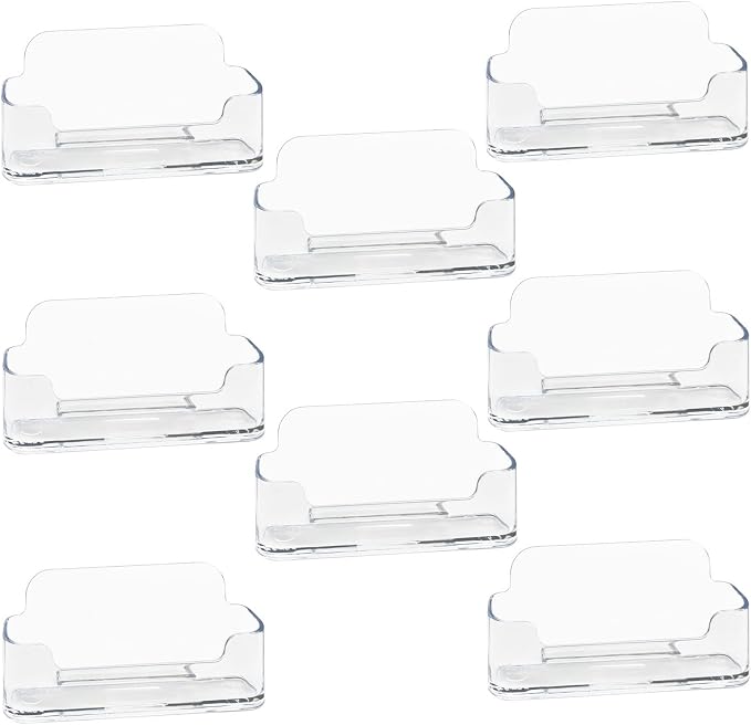 HSYMQ 8 Pack Acrylic Business Card Holder by HSYMQ