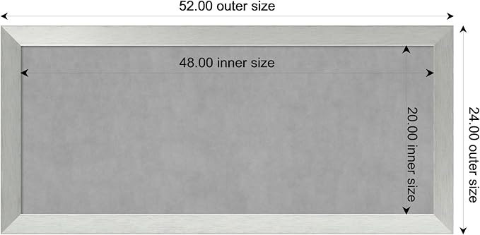 Amanti Art Silver Framed Magnetic Board 24x52 Oversize Vision Board - Image 3
