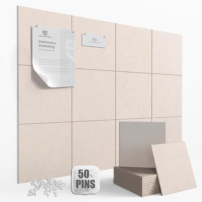 TSJOFFICE Large Cork Board for Wall by TSJOFFICE-WipeCleanThinkGreenWorkSmart