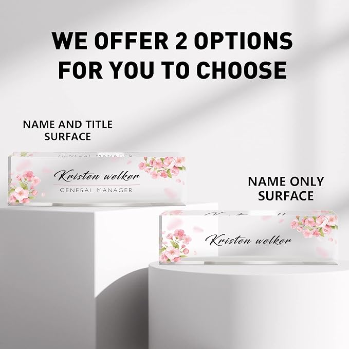 Personalized Office Name Plate for Desk, Custom Employee Appreciation Gifts - Image 5