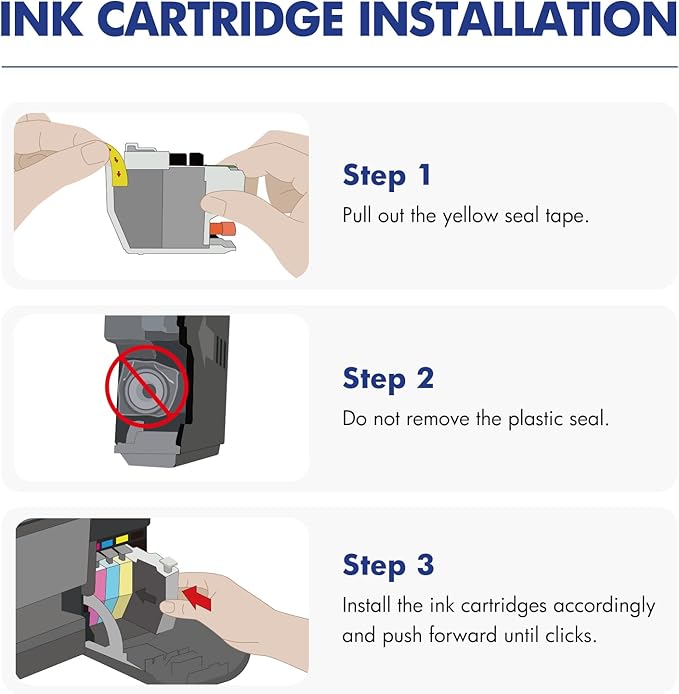 LC401XL LC401 MFC-J1010DW Ink Cartridges for Brother Printer LC 401 401XL for MFC-J1010DW MFC-J1170DW MFC-J1012DW MFC-J1800DW MFC J1010DW - 5 Pack High Yields Black Cyan Magenta Yellow-DeskLoop Office
