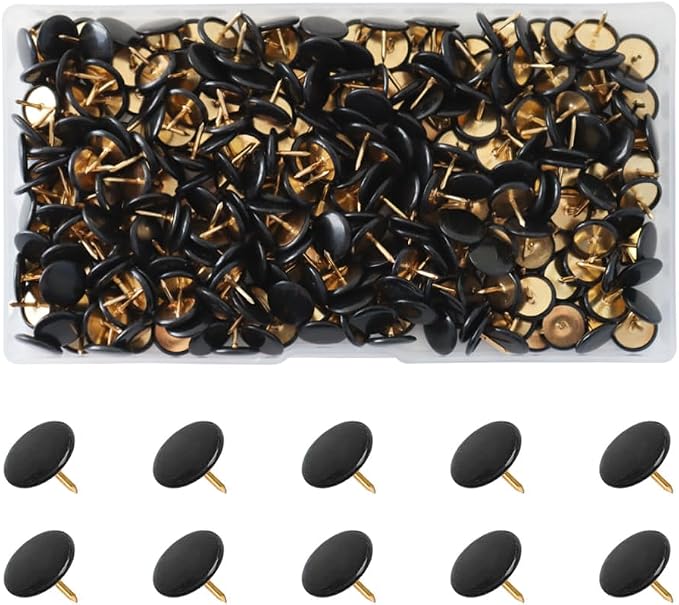 300 PCS Thumb, Tacks Plastic Round Head Thumbtack, Plastic Roundness Push Pins by Unknown