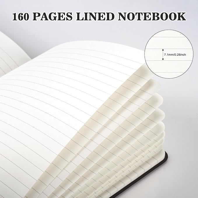 OMEYA 8 Pack Lined Journal Notebooks - Image 2