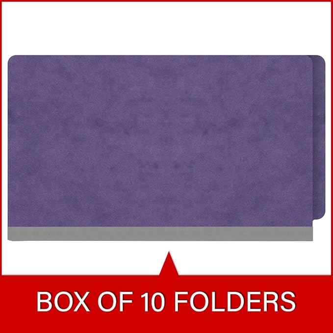 Ecom Folders End Tab Pressboard File Folders | Legal Size 25 Pt Stock - Image 6