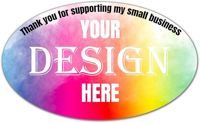 LAUKIYE 100-500 Custom Stickers Personalized Labels, Customized Stickers by LAUKIYE