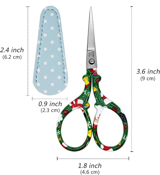 Small Embroidery Scissors 3.6Inch Stainless Steel Scissors - Image 2