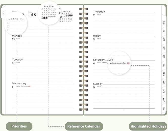 Planner 2026-2027, Weekly and Monthly Academic Planner, July 2026 - Image 3