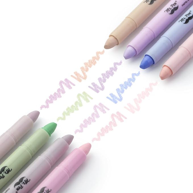 Mr. Pen- No Bleed Gel Highlighters, Morandi Colors, 8 Pack | Bible Highlighters - Image 9