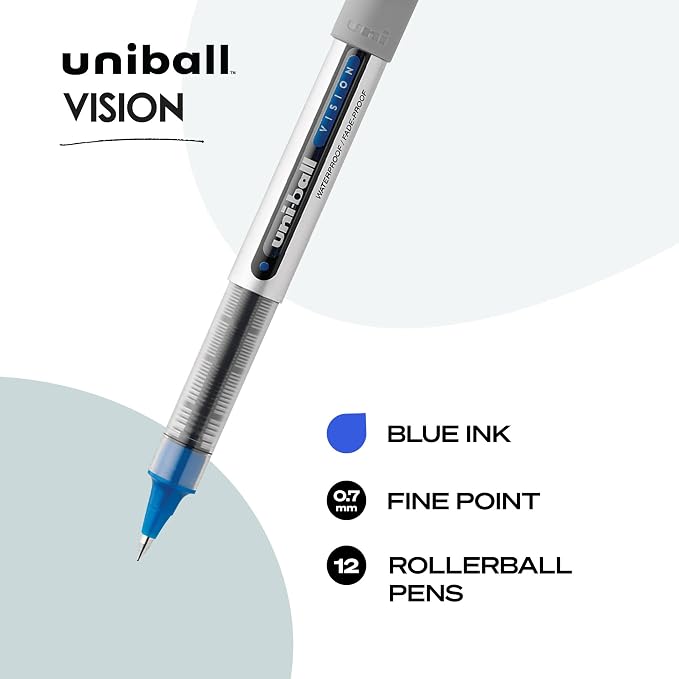 Uni-Ball uniball Vision Rollerball Pens - Image 2