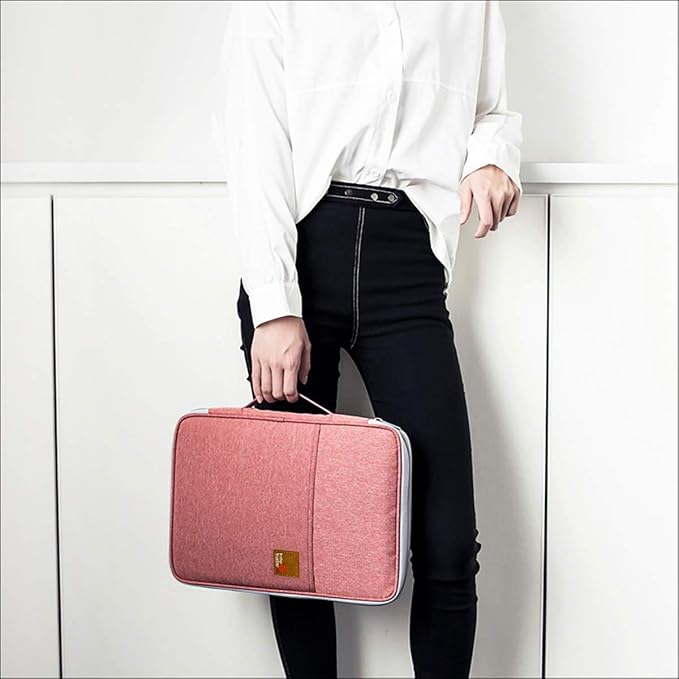 Document A4 Bag Case Waterproof Organizer Portfolio Office Travel Zipper - Image 7