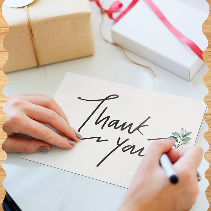 Spiareal 100 Pcs Greenery Note Cards 4x6in, Eucalyptus Leaves Blank Note - Image 7