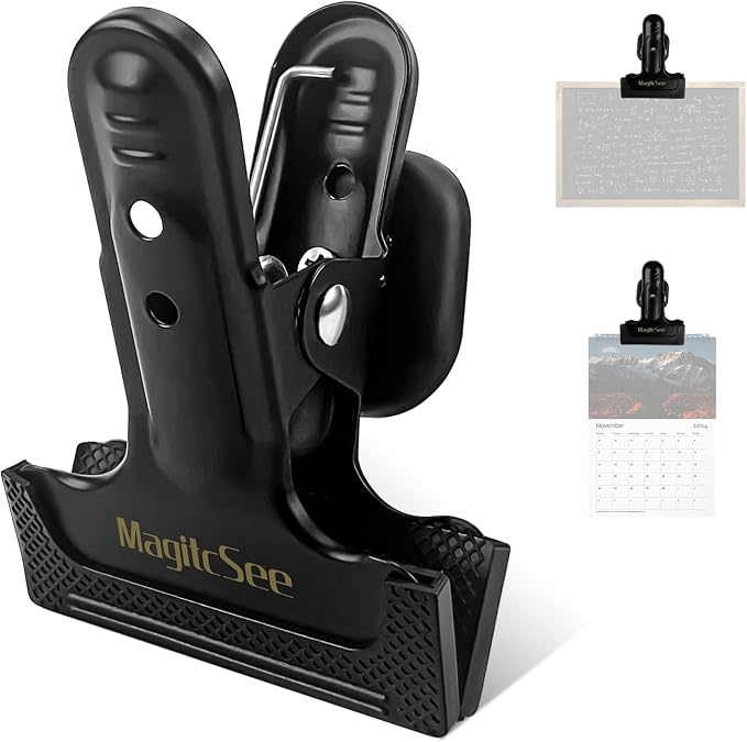 2 Pcs Heavy Duty Magnetic Clips by MagitcSee