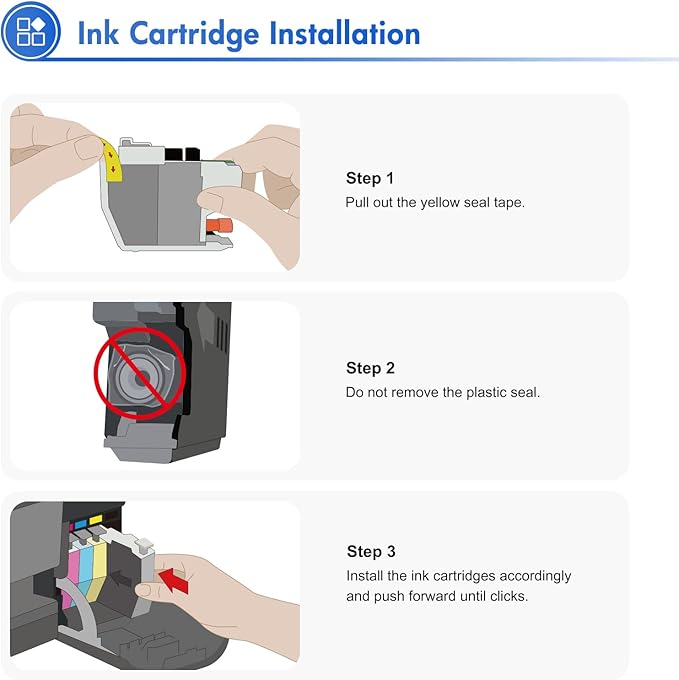 LC401 LC401XL MFC-J1010DW Ink Cartridges for Brother Printer LC 401 401XL for MFC-J1010DW MFC-J1170DW MFC-J1012DW MFC-J1800DW MFC J1010DW - 4 Pack High Yields Black Cyan Magenta Yellow-DeskLoop Office