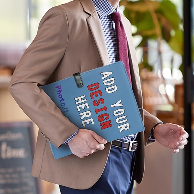 Personalized Padfolio with Logo Photo Name, Custom Business Portfolio Folder - Image 3