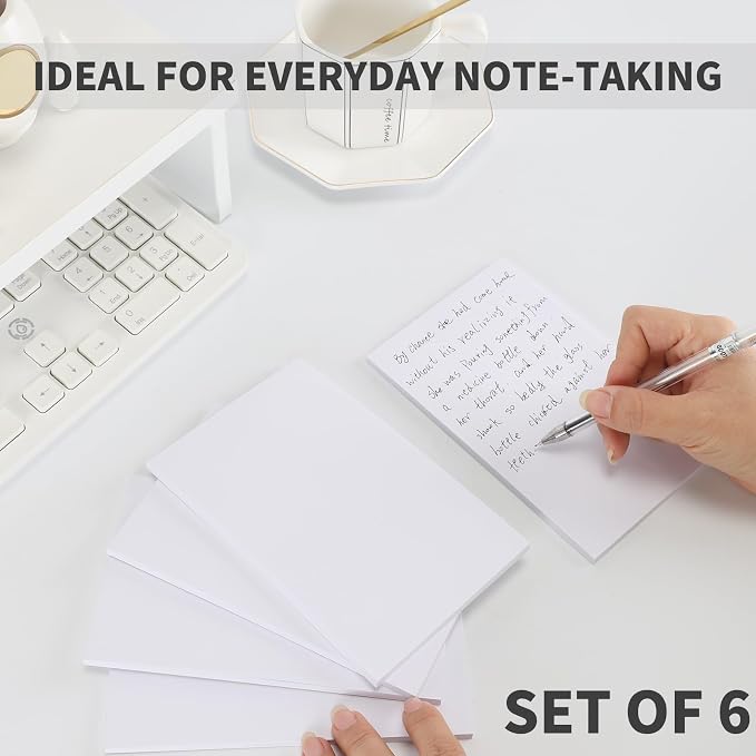 QiCheng Note Pads Memo Pads Small Notepad 50 Sheets 4X6 note pad Scratch Pads - Image 5