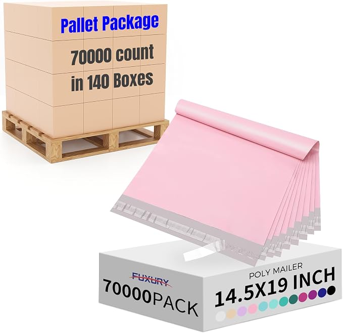 Fuxury 70000 Pcs 14.5X19" Poly Mailers Envelopes Shipping Bags by Fuxury