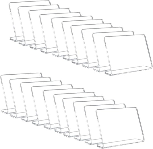 20 Pack Acrylic Mini Chalkboard Signs by AITEE