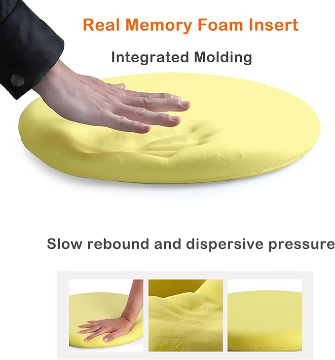 Sigmat Memory Foam Seat Cushion Anti-Slip Soft Round Stool Cushion Chair Pad 13 - Image 3