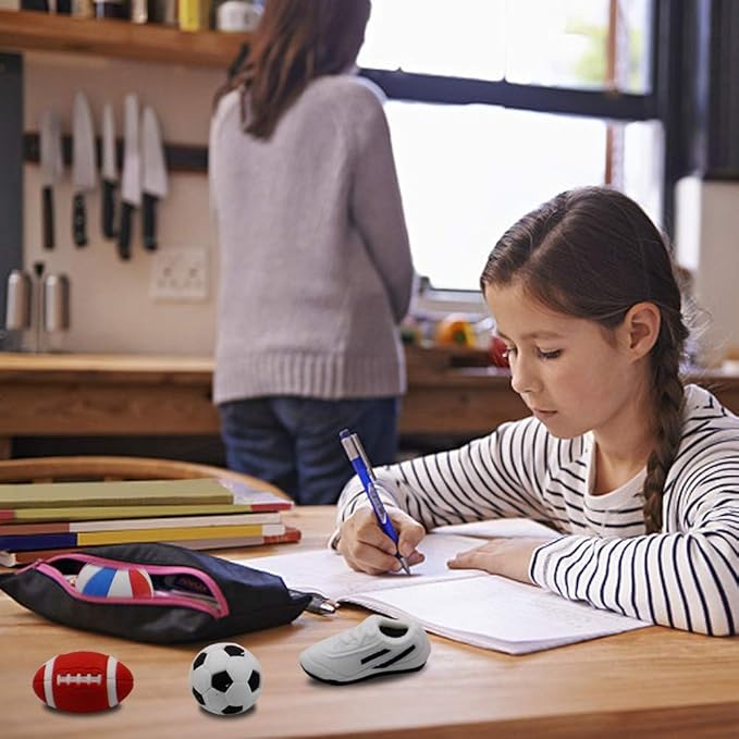 72 Pcs Assorted Animal Pencil Erasers Desk Pets, Bulk Mini Pencil Erasers Gifts for Classroom Prizes Reward Goodie Bag Easter Egg Fillers Party Favors (Animal and Car)-DeskLoop Office