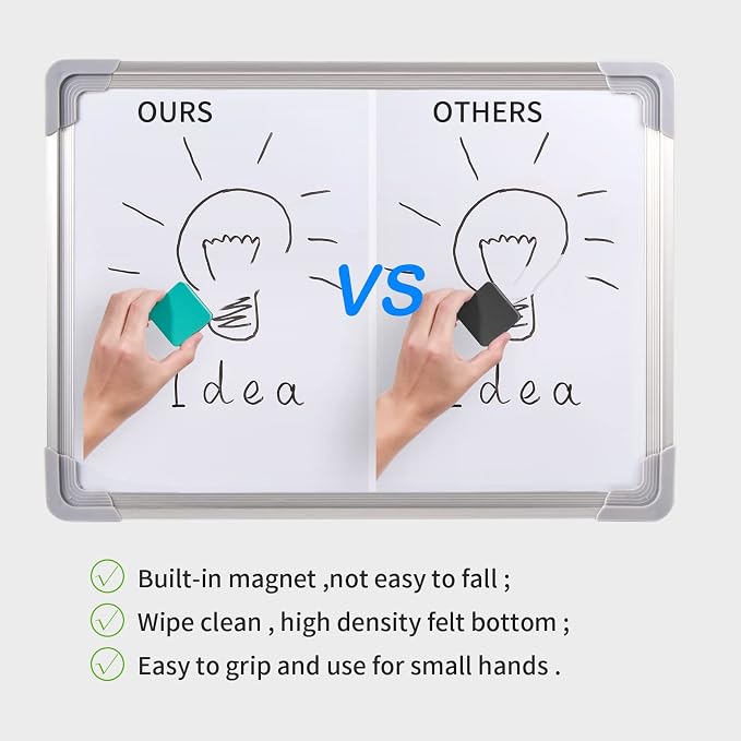 Favide 24 Pack Magnetic Whiteboard Dry Erase Erasers Chalkboard Cleansers - Image 4