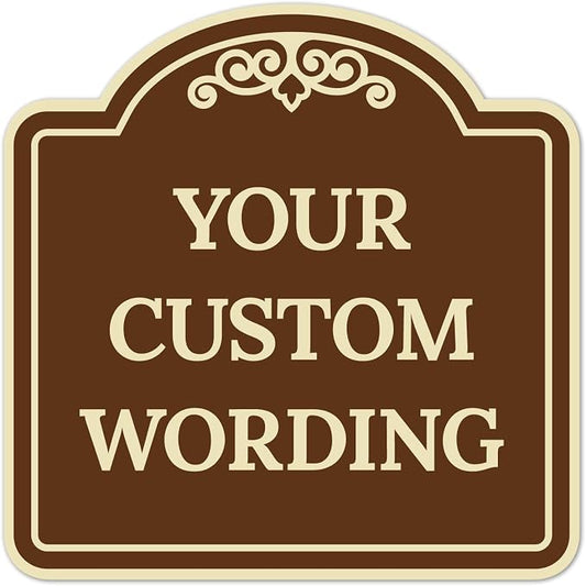 Custom Decorative Sign, Personalized Metal Sign by SigoSigns