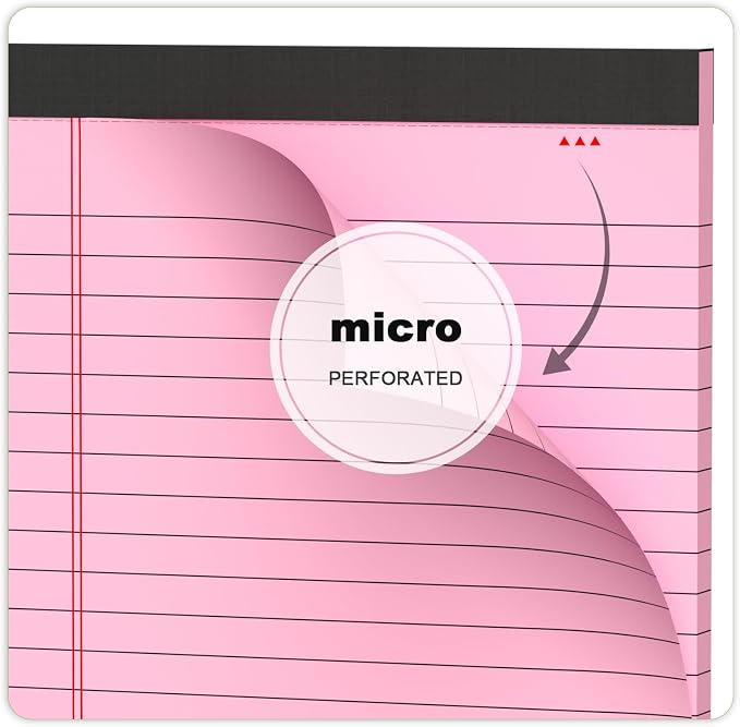 AILZFEI Pink Purple Small Legal Pad 5 x 8 College Ruled Color Legal Pads Paper - Image 5