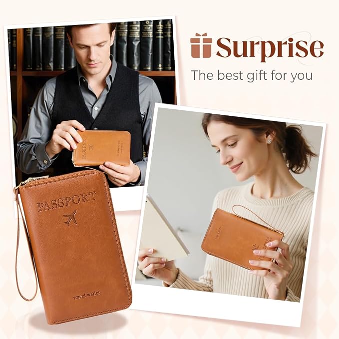 Multi-Functional RFID Passport Wallet, RFID Passport Holder - Image 4