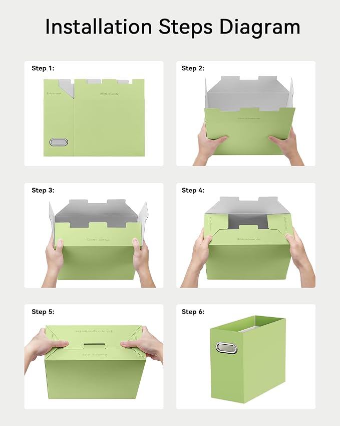 Oterri Cardboard File Organizer Box - Image 5