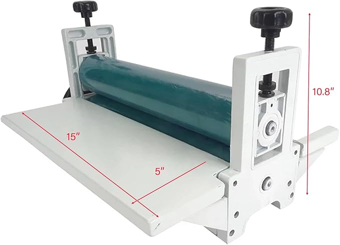 14'' Manual Cold Roll Laminator Laminating Machine Lamination Foldable Long Wings-DeskLoop Office