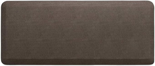 GelPro Anti-Fatigue Designer Comfort Kitchen Floor Mat, 20" x48”, Grasscloth Pecan Stain Resistant Surface with 3/4” Thick Ergo-Foam Core for Health and Wellness-DeskLoop Office