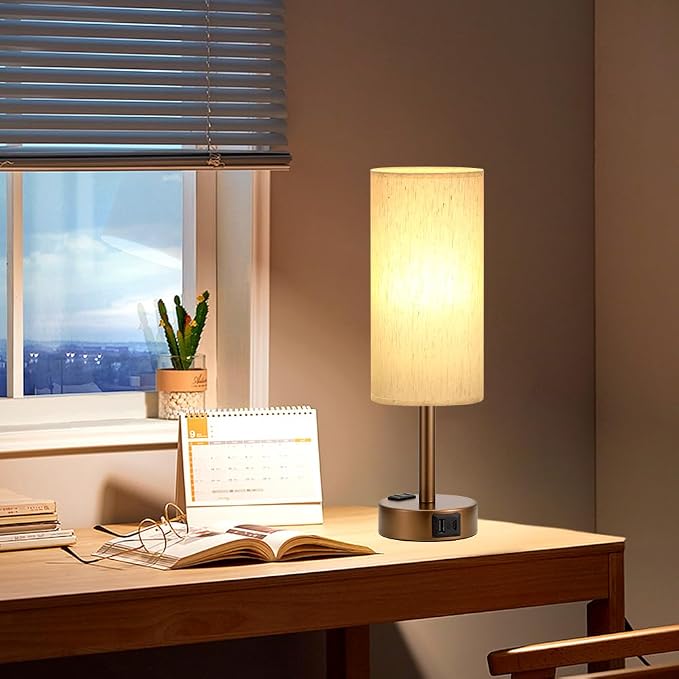 Fenmzee Brown Bedside Table Lamp - Image 7