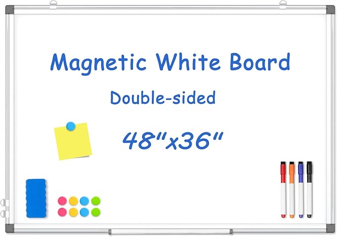WALGLASS Large Whiteboard, Hanging Whiteboard by WALGLASS