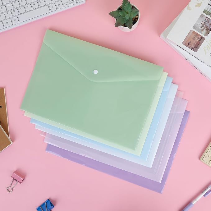 EOOUT 28pcs Plastic Envelopes, Plastic Folders - Image 6