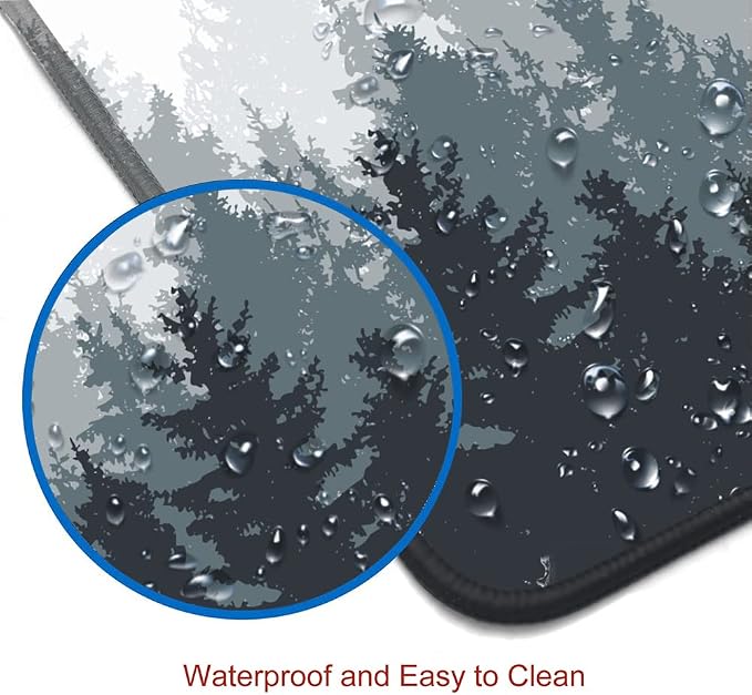 Gaming Mouse Pad Large, Keyboard Mouse Mat Desk Pad, Non-Slip Rubber Base - Image 5