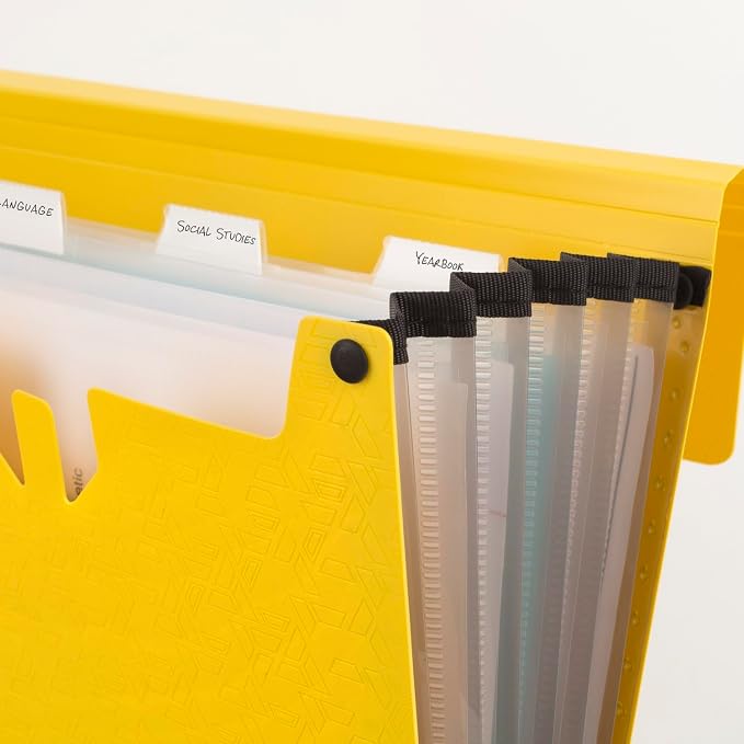 Five Star Expanding File Organizer, 6-Pocket Accordian File Organizer, Bungee - Image 2