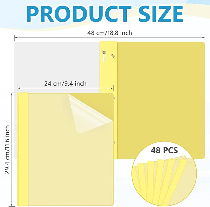 Feifeiya 36 Pack Plastic Report Covers - Image 2