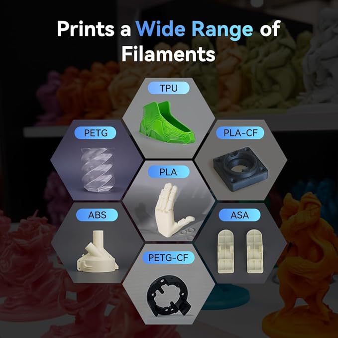FLASHFORGE Adventurer 5M 3D Printer with Fully Auto Leveling System, Max 600mm/s High-Speed, 280℃ Quick-Detach Nozzle, CoreXY Structure for Superior Print Quality, Rookies & Experts Smart Choice-DeskLoop Office
