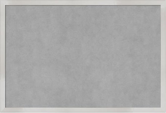 Amanti Art Silver Framed Magnetic Board 17x25 Medium Vision Board by AmantiArt
