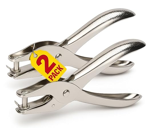 1InTheOffice Single Hole Puncher, 1/4" Punch Size Small Hole Punch, Paper by 1InTheOffice